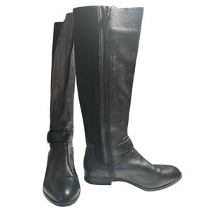 Alex Marie Black leather Knee-High Boots Size 7.5